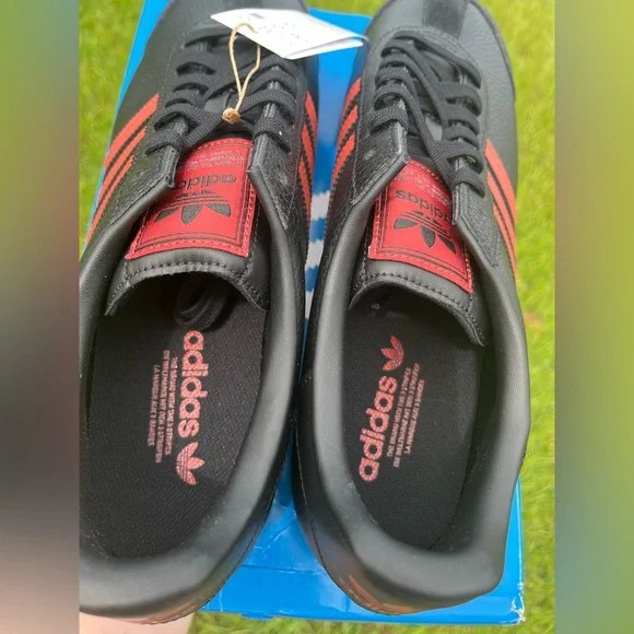 NWT Adidas Mens Samoa Blue and Burgundy Sneakers Size 13 - Picture 9 of 12